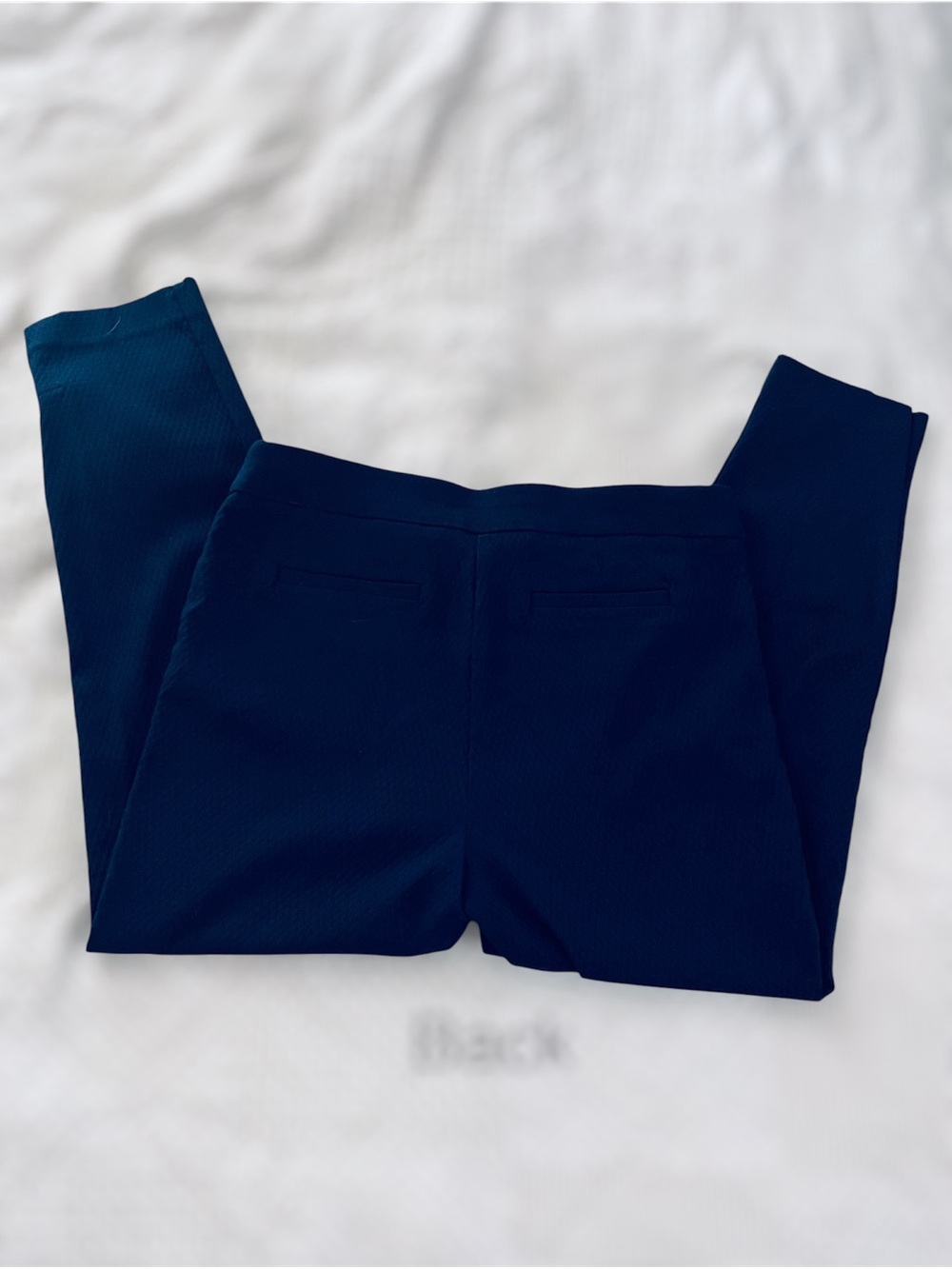Woman’s casual straight Leg pants ~ Blue - Picture 2 of 2